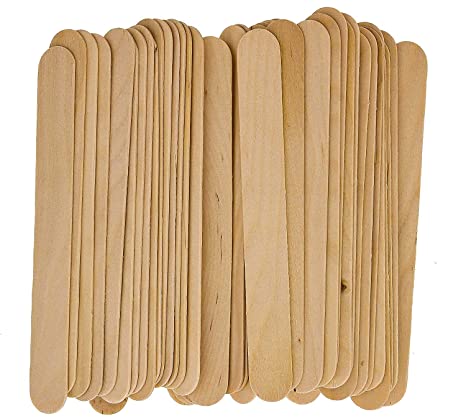 Dukal Tongue Depressors 6 inch. Pack of 100 Disposable Depressors for  Seniors. Sterile wooden tongue depressors. Clean & Smooth. Latex-free,  single