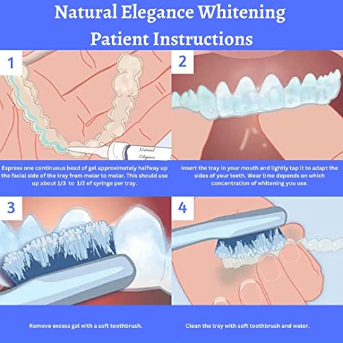 Natural Elegance® Plus 16% Carbamide Peroxide Mint Flavor Teeth Whitening Gel by Henry Schein, Two 3-ml Syringes, Compare to Opalescence, Dramatic Professional Whitening, Reduced Sensitivity