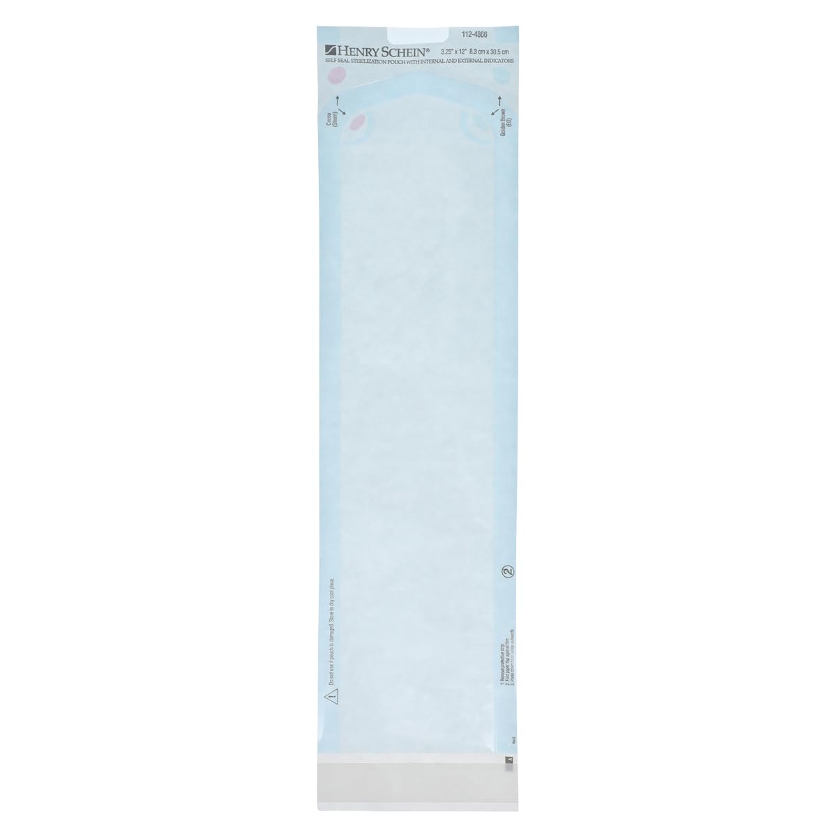 Self-Sealing Sterilization Pouches, Latex-Free, 3.25 x 12 in