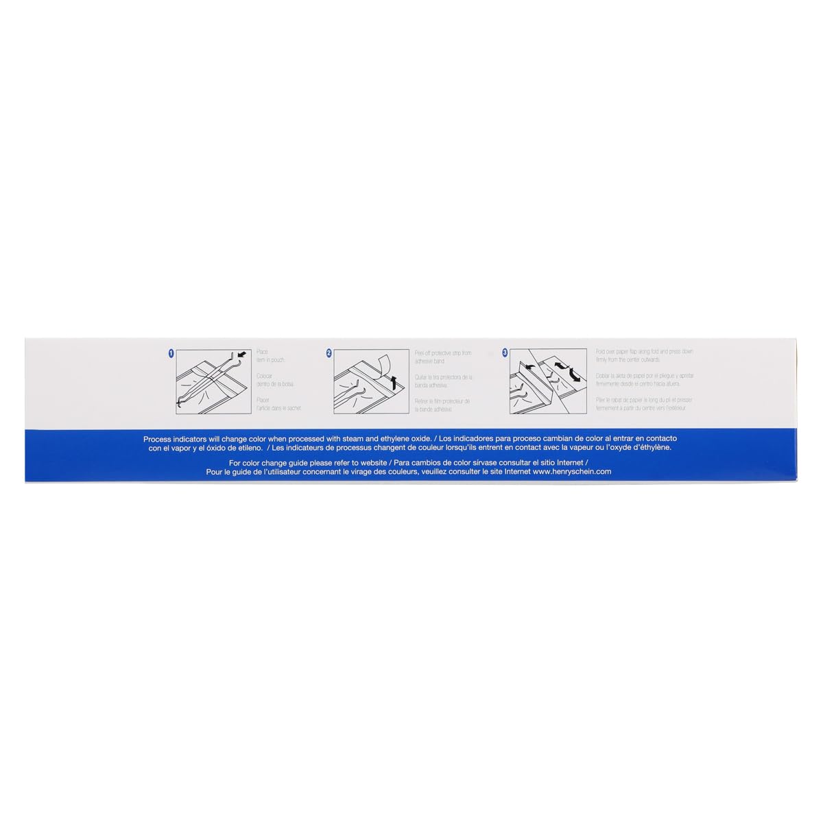 Self-Sealing Sterilization Pouches, Latex-Free, 3.25 x 12 in