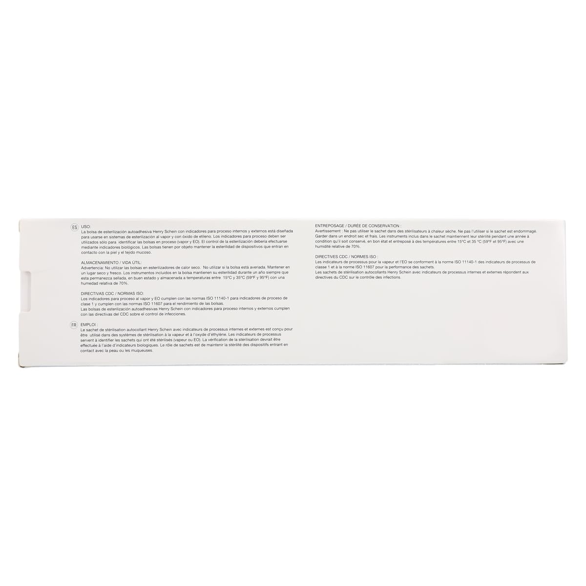 Self-Sealing Sterilization Pouches, Latex-Free, 3.25 x 12 in