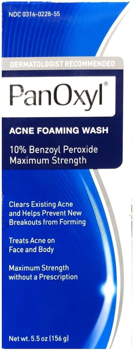 PanOxyl 10% Acne Foaming Wash 5.5 Ounce