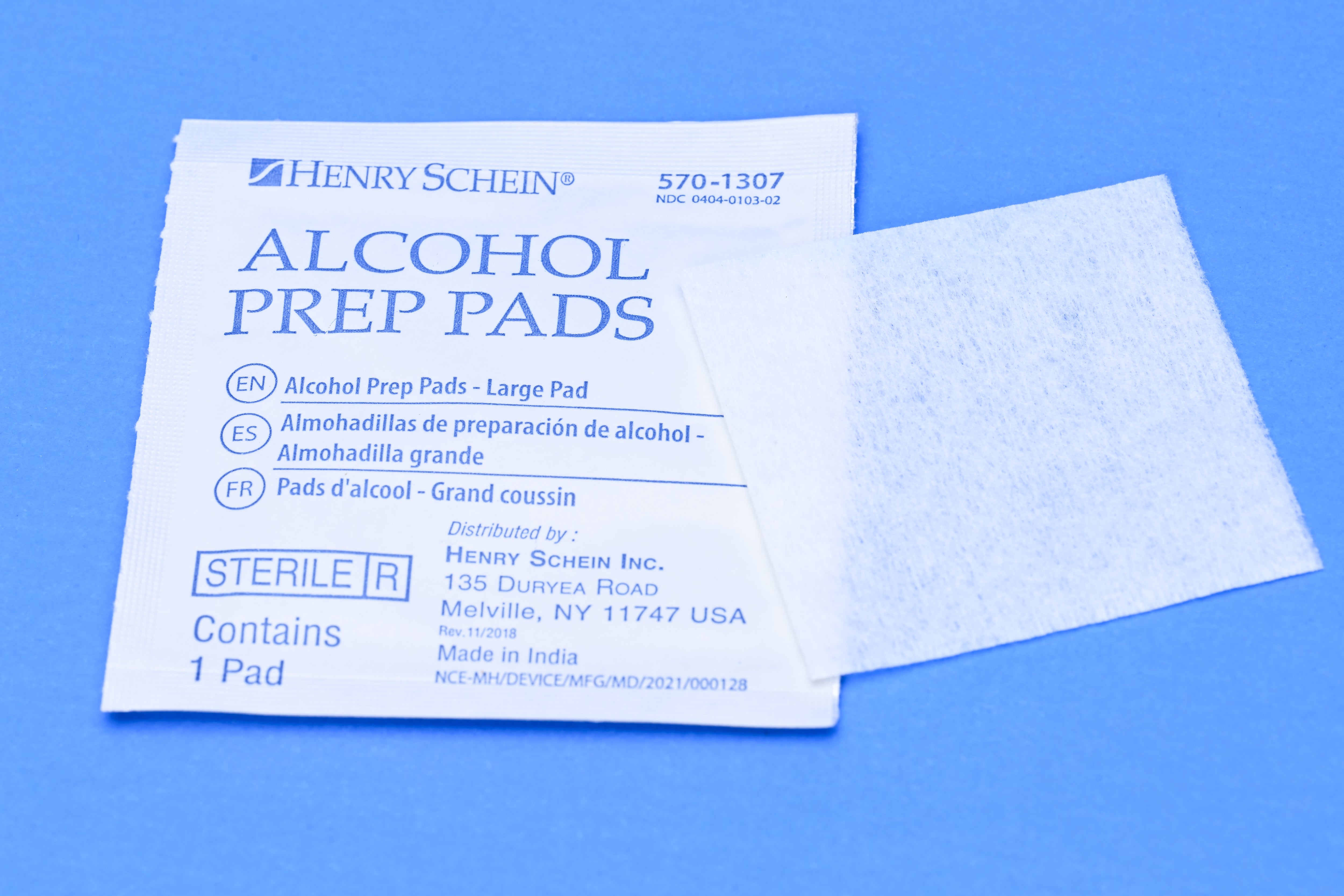 Henry Schein Alcohol Prep Pads, Large, 2-ply, Sterile