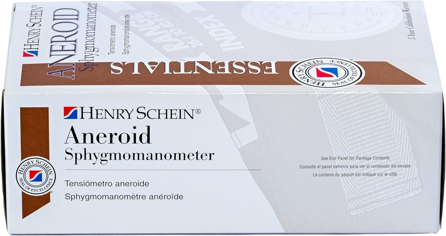 Henry Schein Prosphyg Aneroid Sphygmomanometer 2-Tube- Reusable, Dial Display, 760 Series