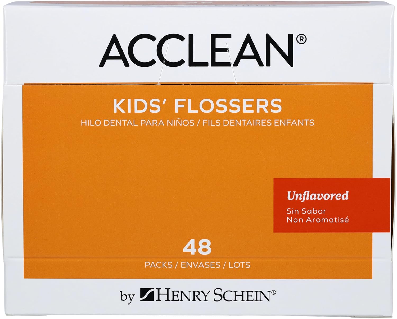 Acclean Kids Flosser Assorted Sea Creatures, Variety of Colors, 48 Pack, Individually Packed (3/Pk)