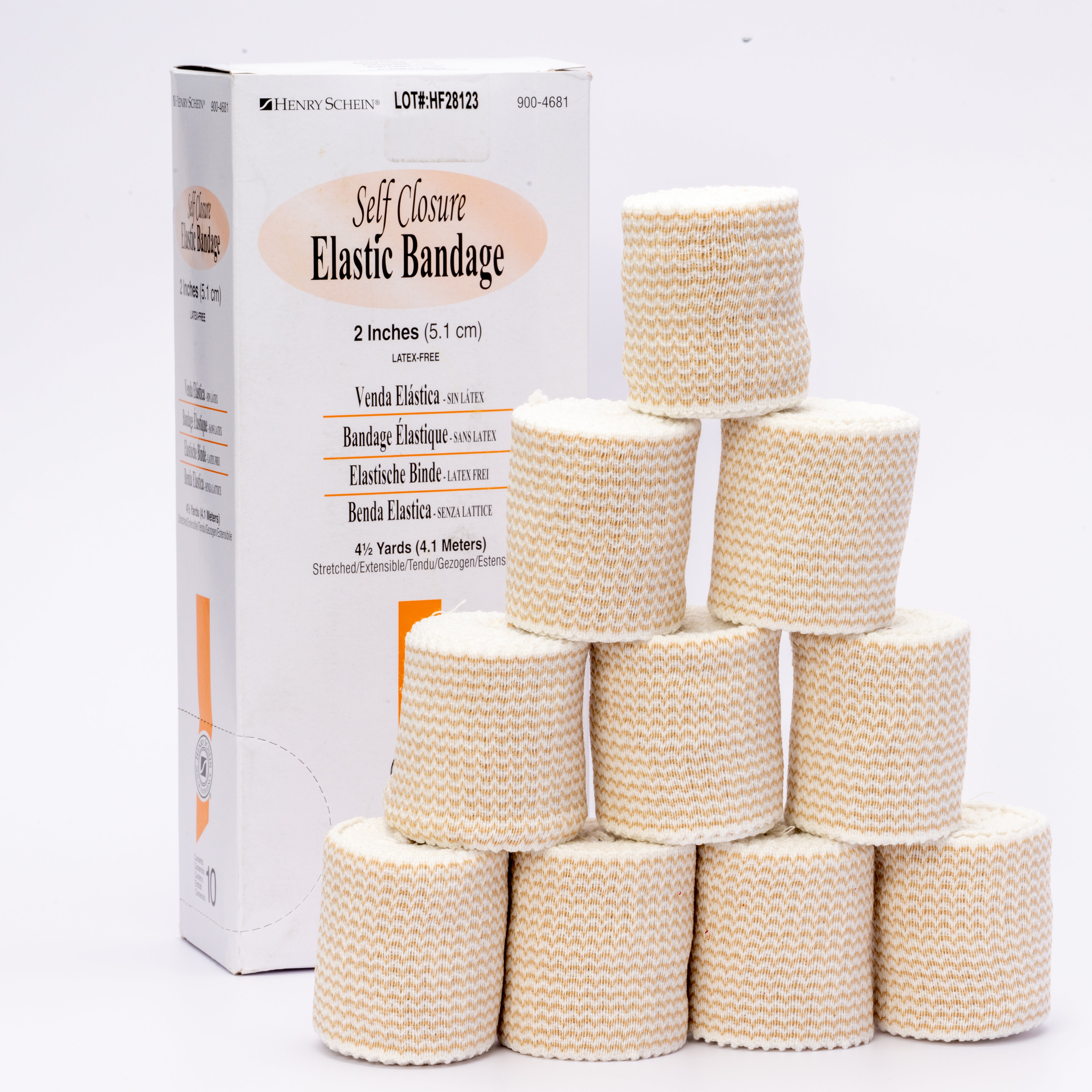 Henry Schein Self Closure Elastic Bandage with Velcro, Non-Sterile