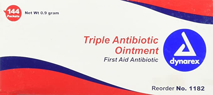 Dynarex Triple Antibiotic Ointment, 0.9g packets, Box/144